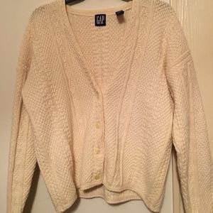 Cream Classic Sweater Cardigan